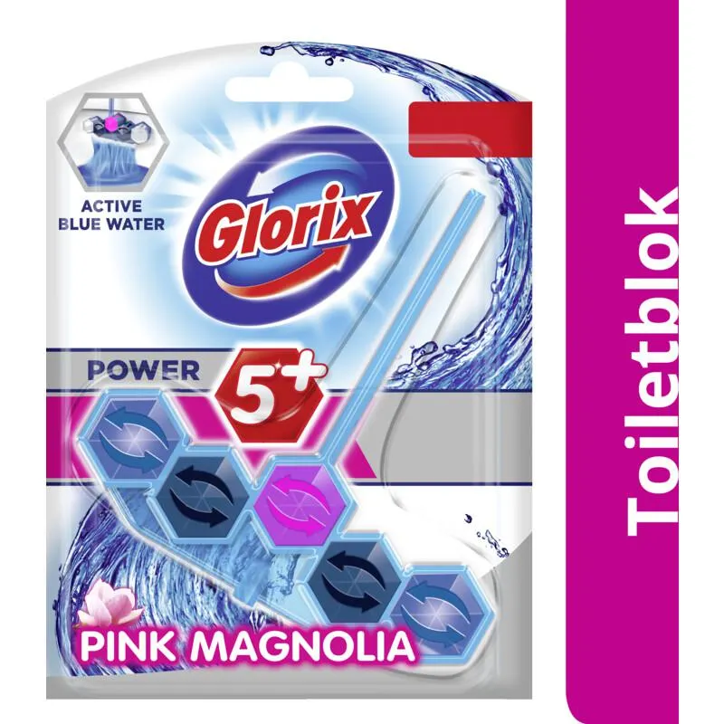 Glorix Pink magnolia blauw water wc-blok