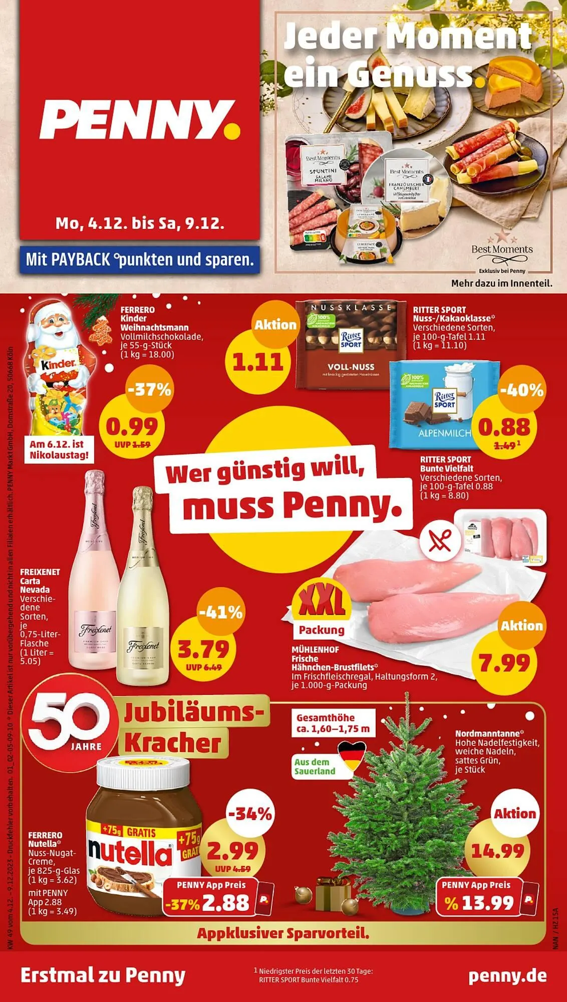 Penny DE folder van 4 december tot 9 december 2023 - Folder pagina 1