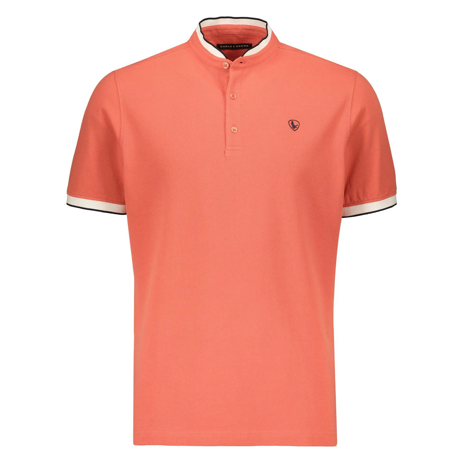 Polo met Mao Kraag Lichtrood