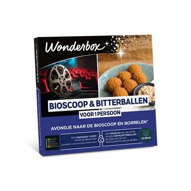 Bioscoop & Bitterballen voor 1 persoon