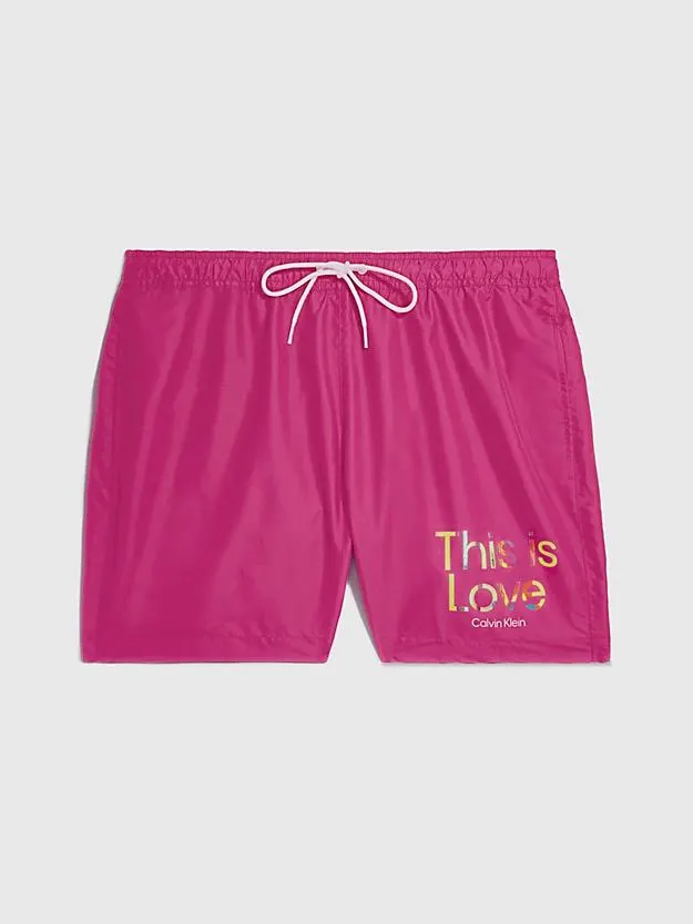 Medium zwemshort met trekkoord - Pride