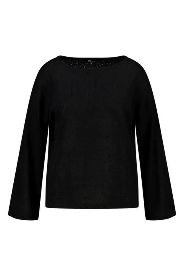 Top met lange uitlopende mouwen