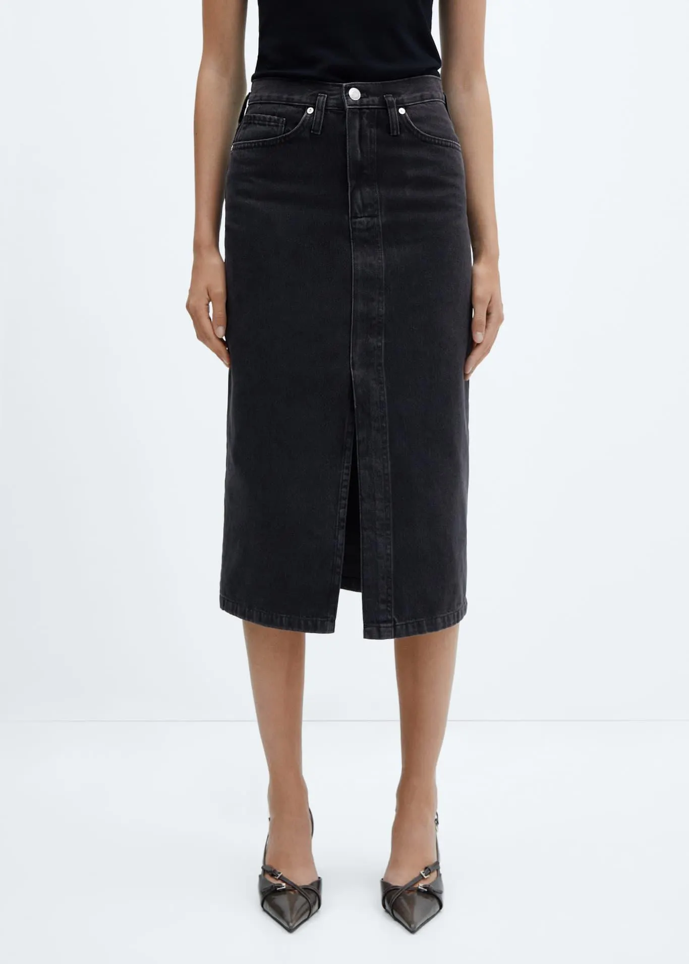 Denim midirok