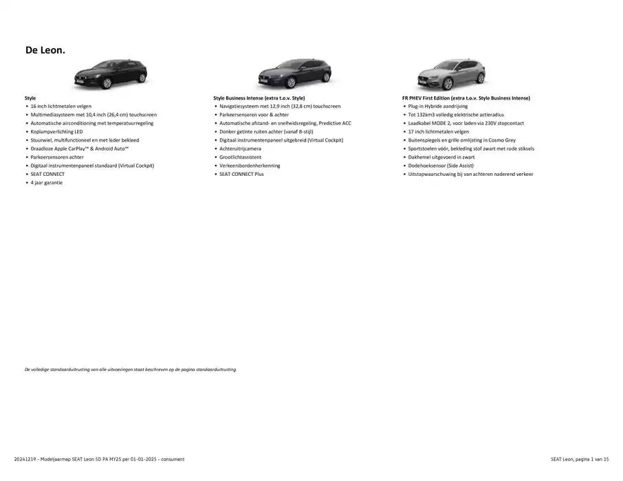 SEAT Leon van 4 januari tot 4 januari 2026 - Folder pagina 1