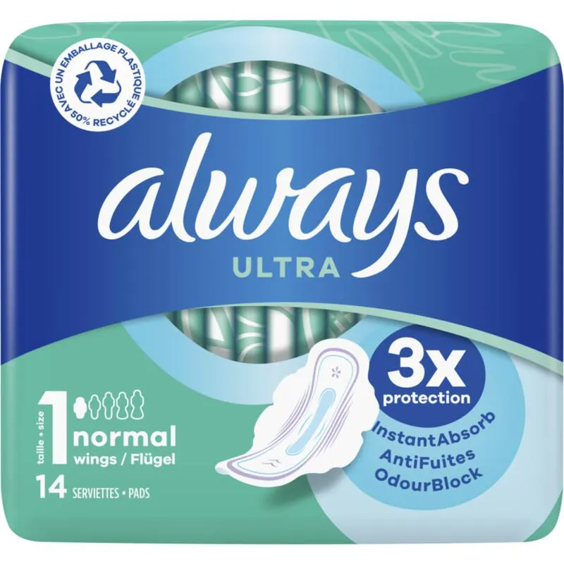 Always Ultra day normal wings maandverband
