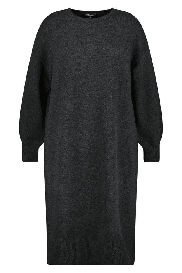 Fijngebreide midi jurk