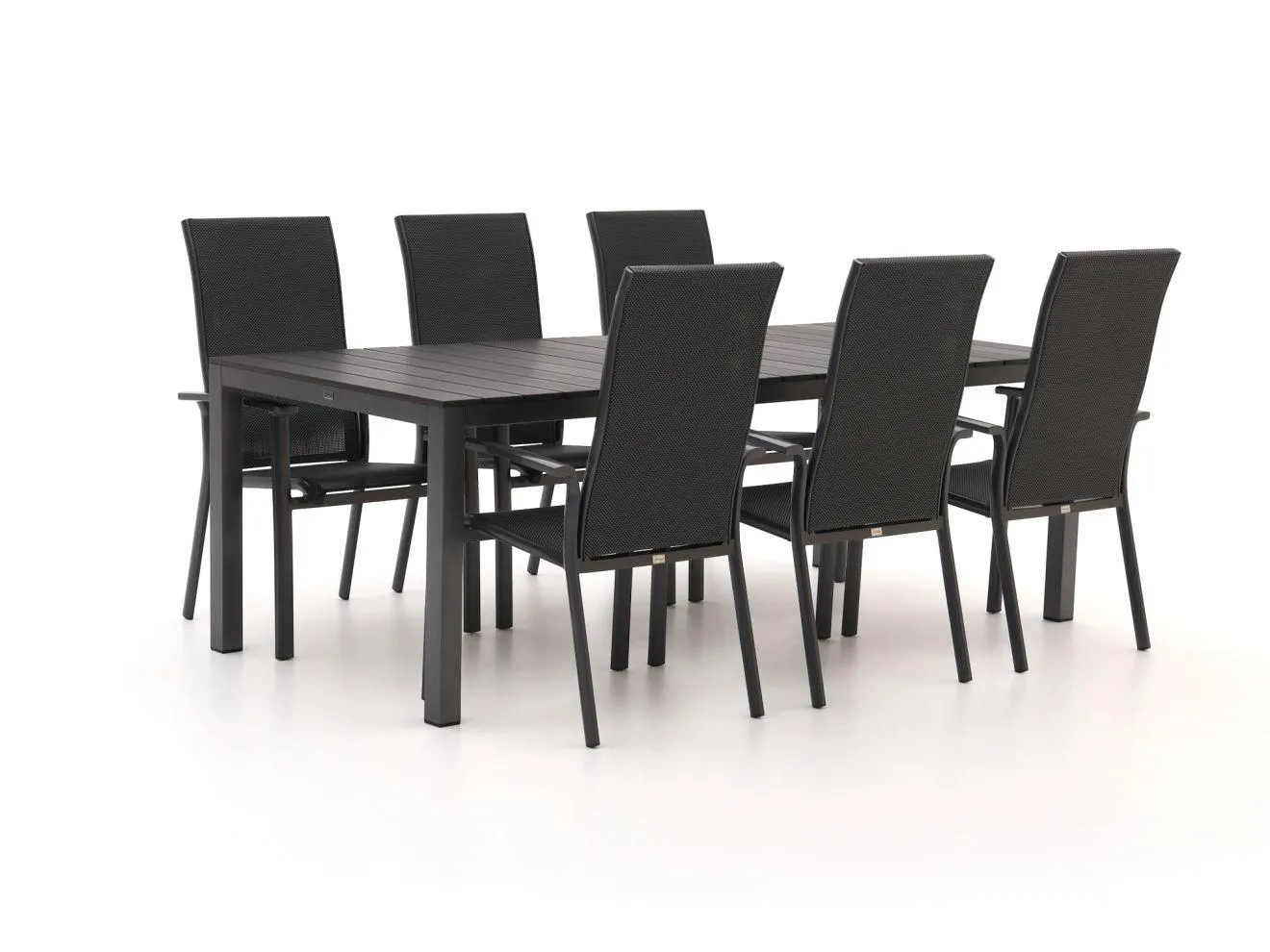 Bellagio Avio/Fidenza 220cm dining tuinset 7-delig stapelbaar