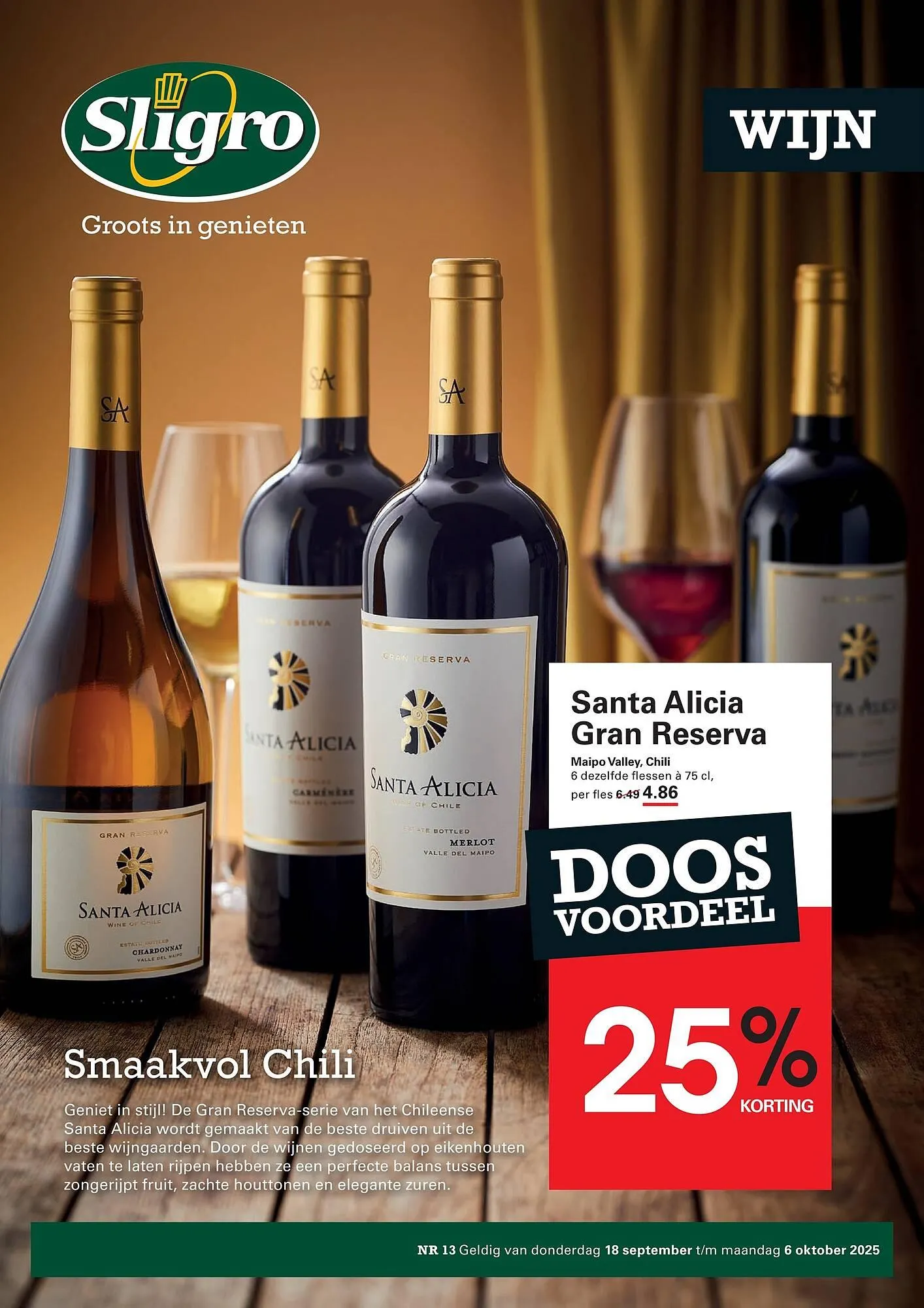 Sligro folder van 18 september tot 6 oktober 2025 - Folder pagina 1