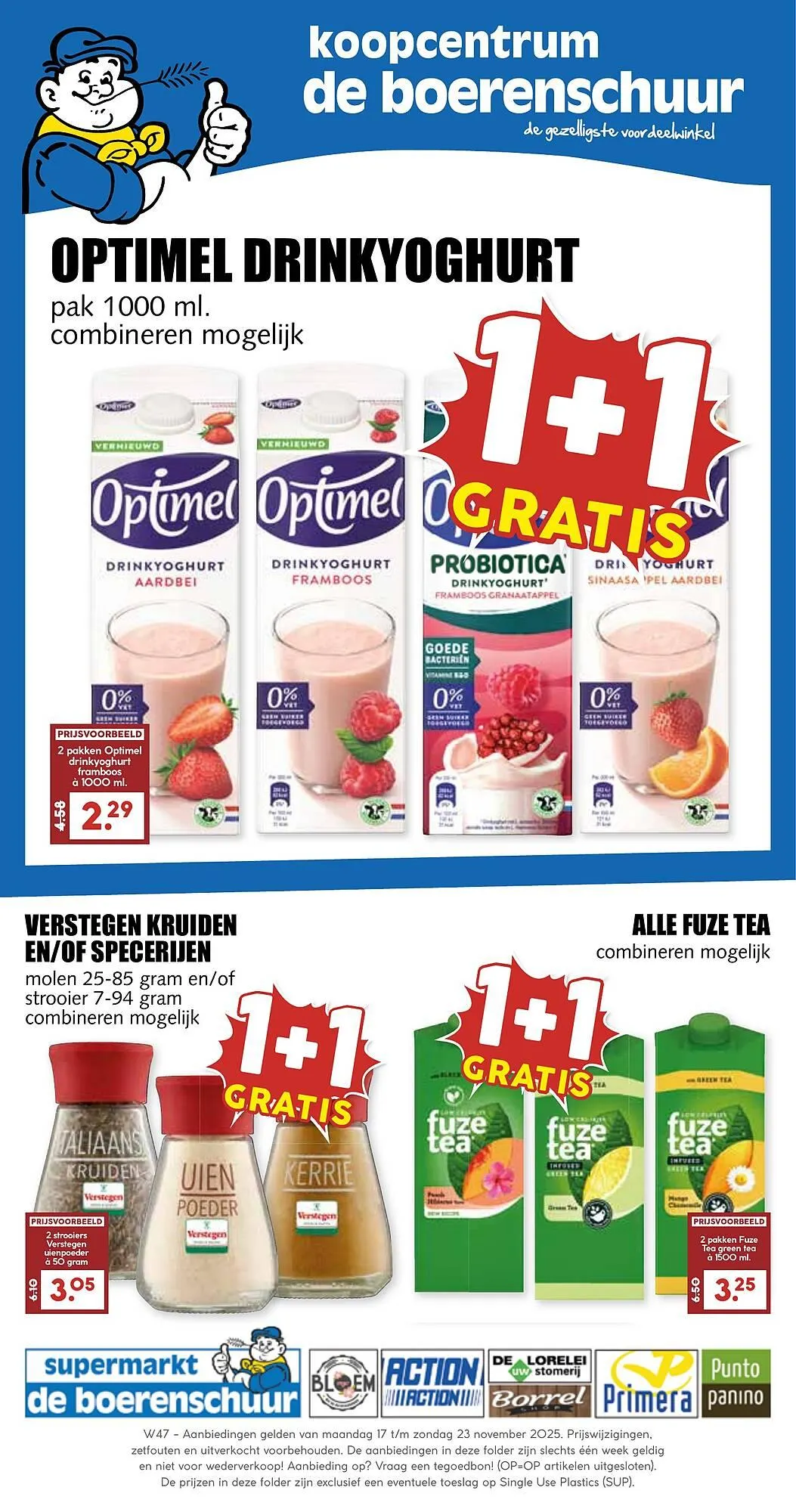 De Boerenschuur folder van 17 november tot 22 november 2025 - Folder pagina 1