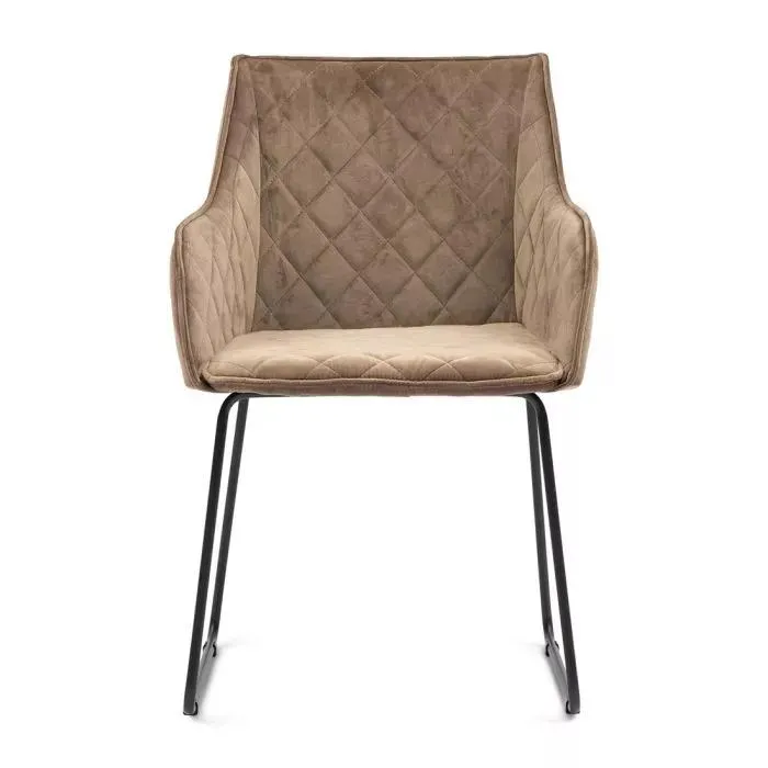 Eetkamerstoel Frisco Drive, Golden Mink, Velvet