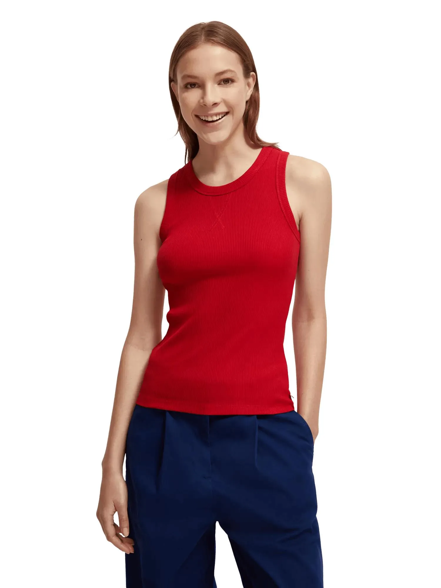 Slim fit racerback tank top