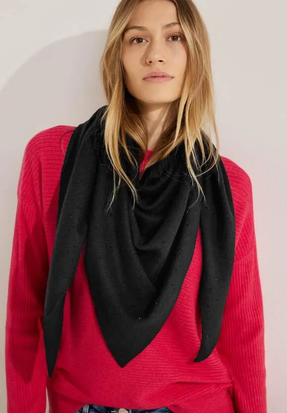 Driehoekige halsdoek met steentjes