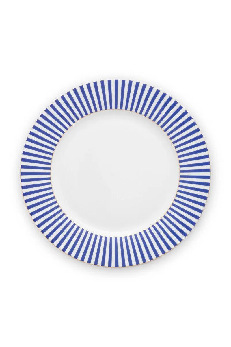 Royal Stripes Dinerbord Blauw 26.5 cm