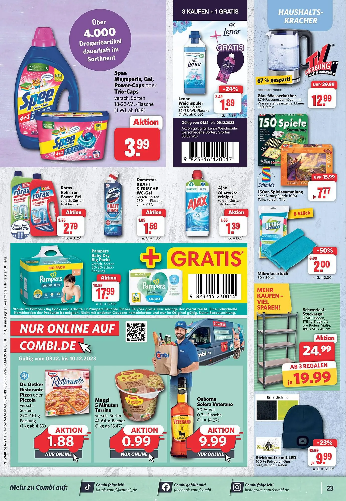 Combi Markt DE folder van 4 december tot 9 december 2023 - Folder pagina 23