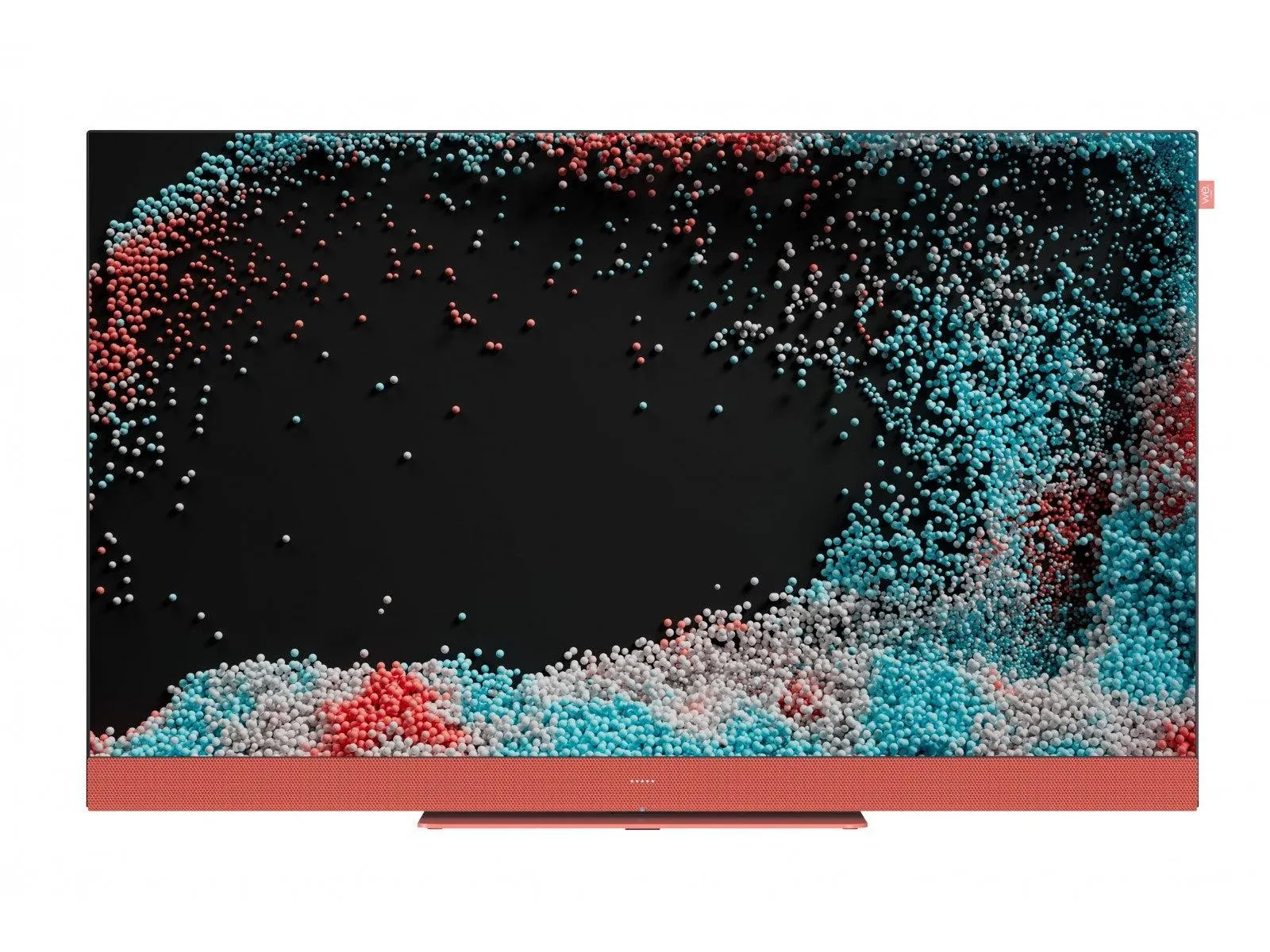We. By Loewe SEE 43 coral red smart televisie met ingebouwde soundbar