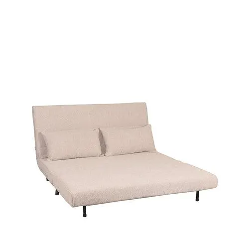 LABEL51 Slaapbank Double - Naturel/Zwart - 141x90x81cm