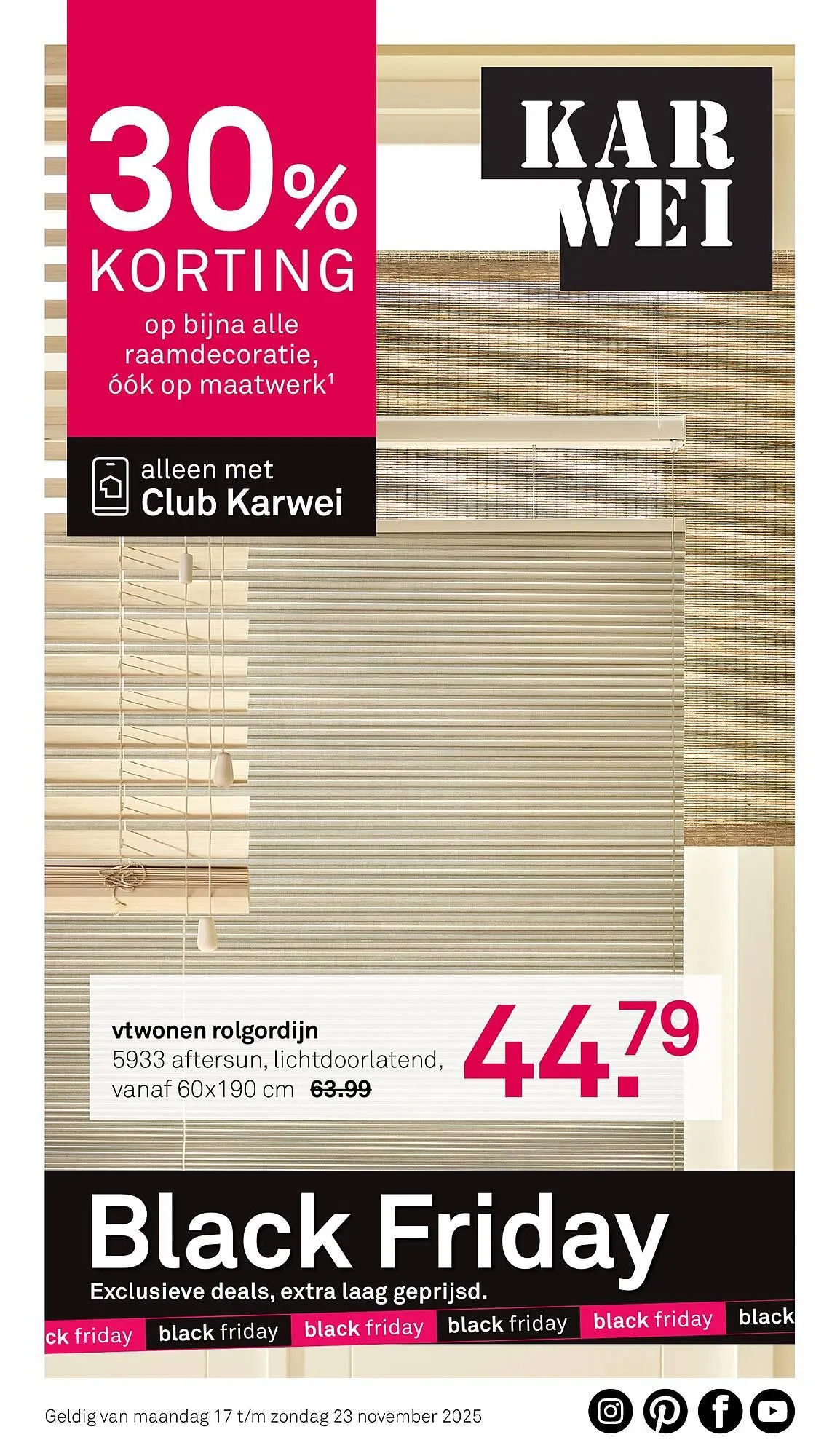 Karwei folder van 17 november tot 23 november 2025 - Folder pagina 1