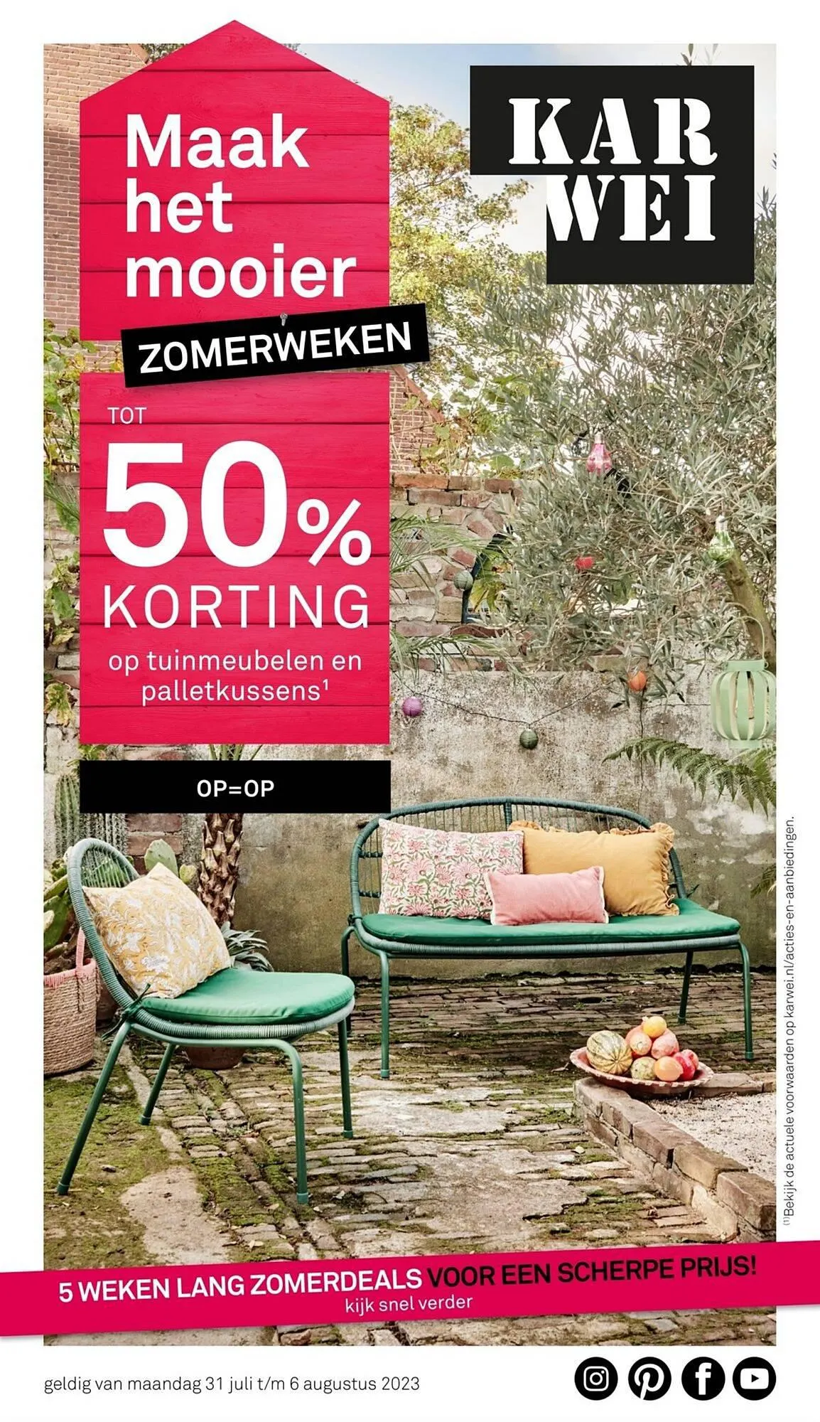 Karwei folder van 31 juli tot 6 augustus 2023 - Folder pagina 1