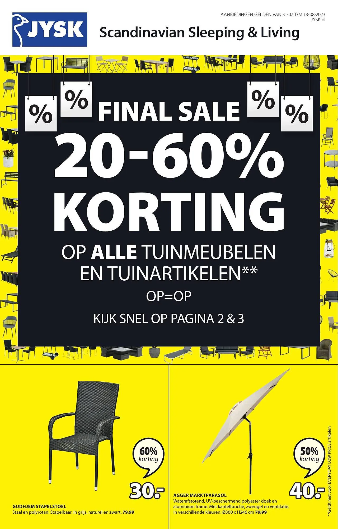 Jysk Folder van 24 juli tot 6 augustus 2023 - Folder pagina 2