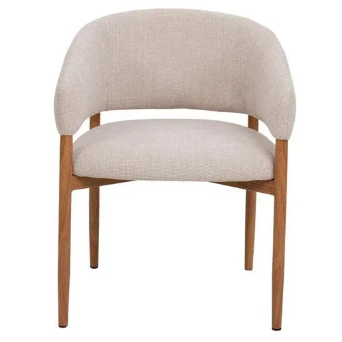 DÉJA Living Eetkamerstoel Elora - Beige/Naturel - Set van 2