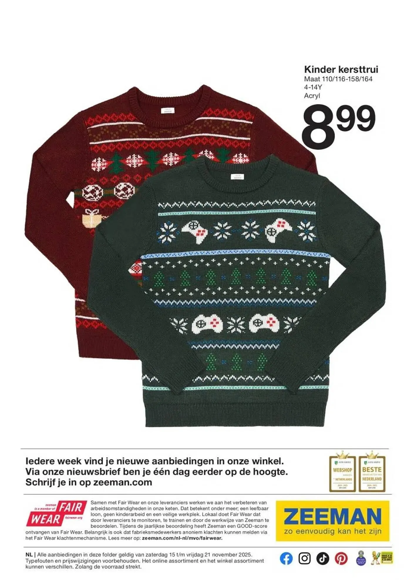 Zeeman folder van 15 november tot 21 november 2025 - Folder pagina 9