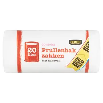 Jumbo Prullenbakzakken 20 Liter 40 Stuks