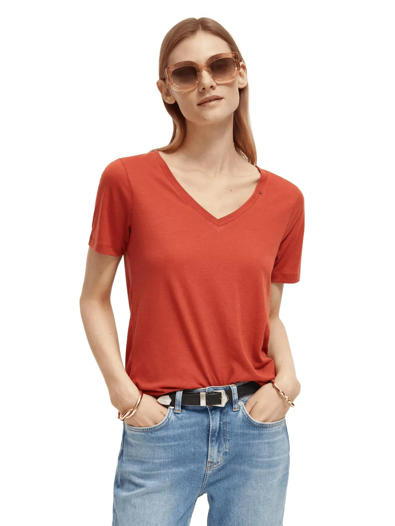 Regular fit V-neck T-shirt