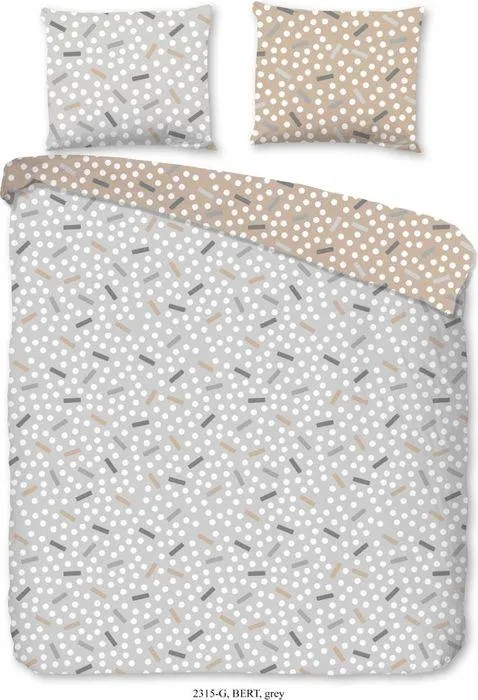 Good Morning Dekbedovertrek Katoen Bert - grey