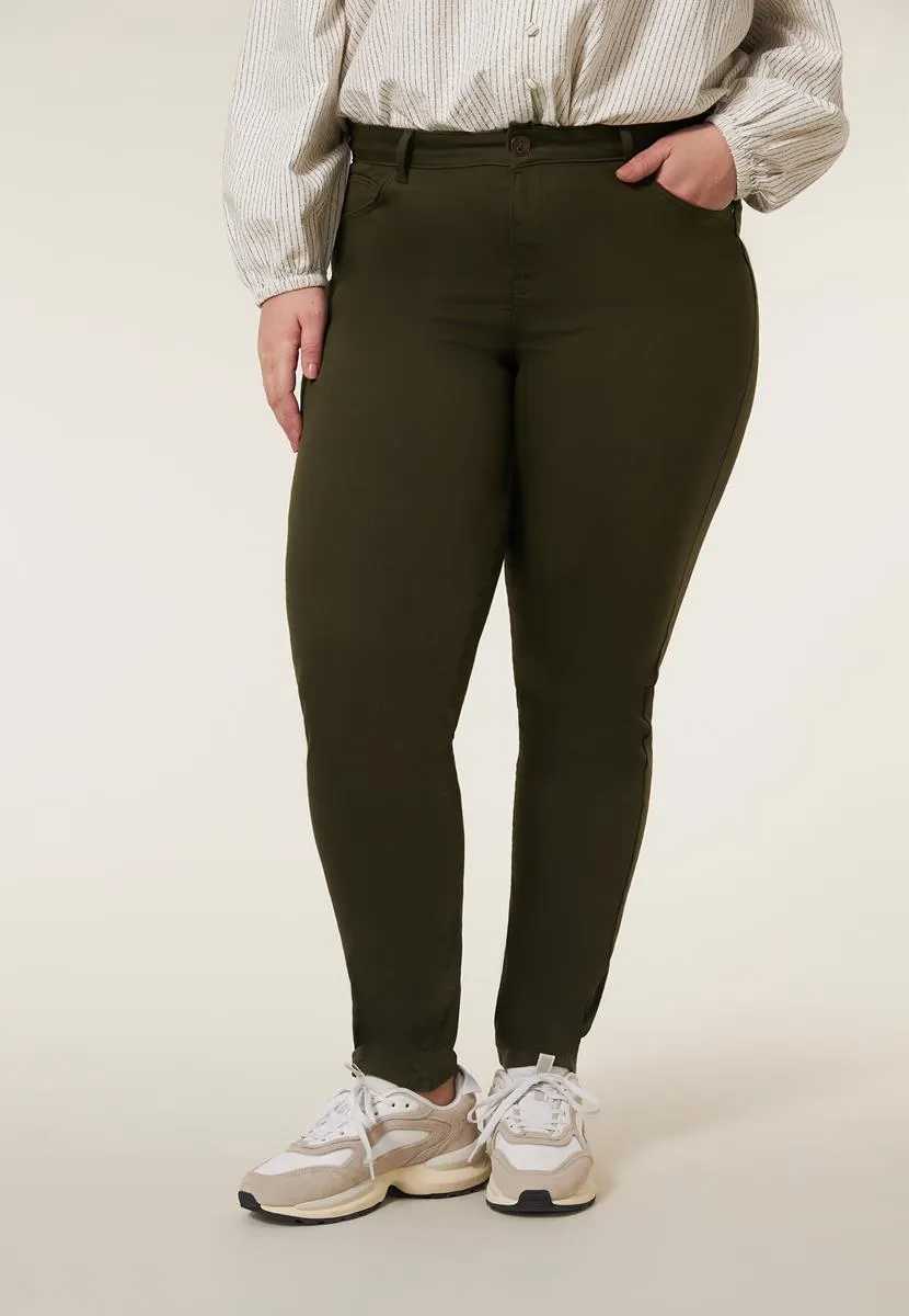 Broek slim fit groen 32"
