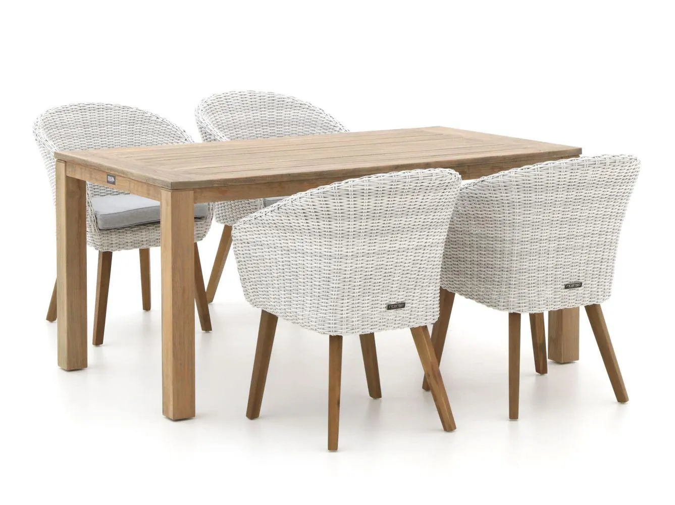 Intenso Tropea/ROUGH-S 160cm dining tuinset 5-delig