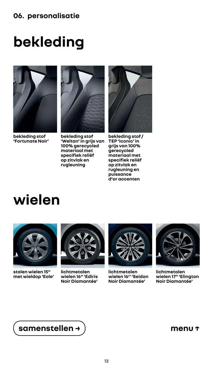 Renault Zoe E-Tech 100% Electric van 17 november tot 17 november 2024 - Folder pagina 13