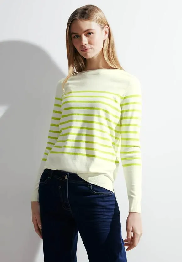 Trui in gestreepte look