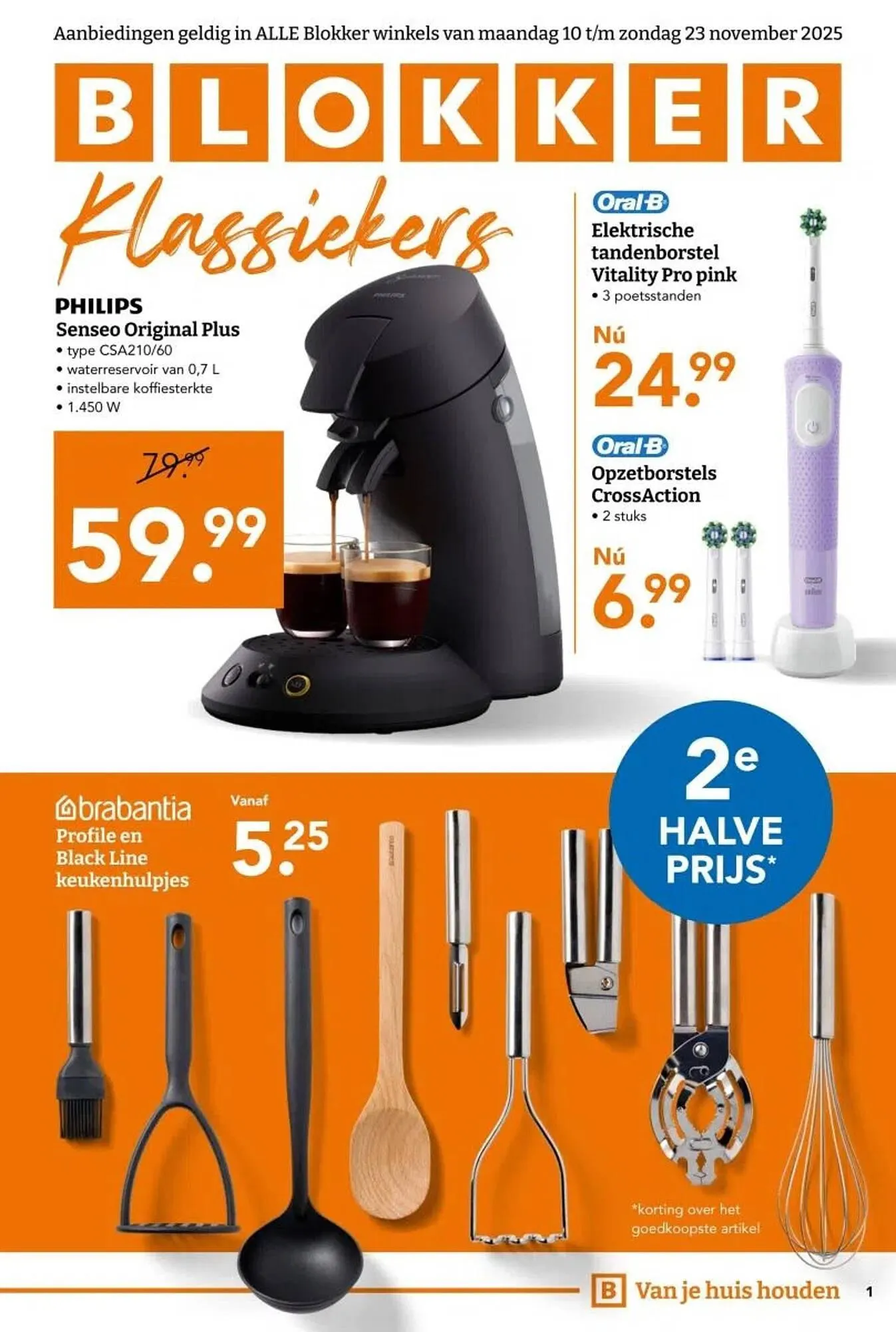 Blokker folder van 10 november tot 23 november 2025 - Folder pagina 1