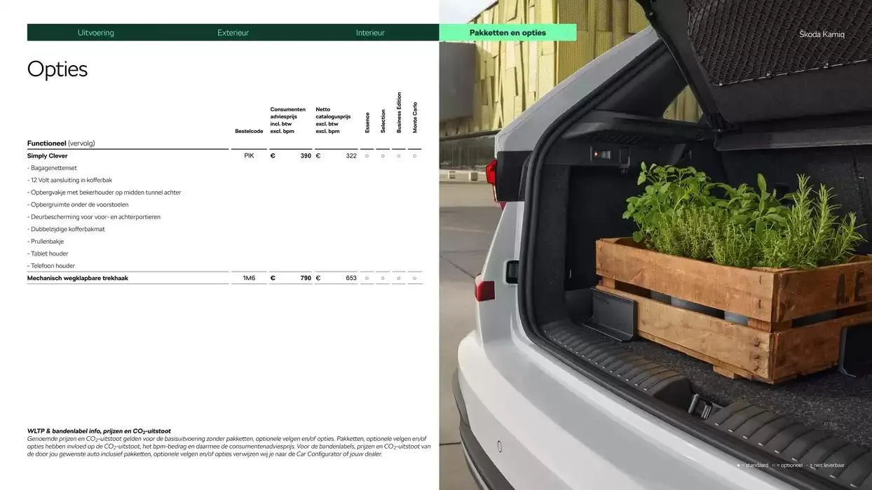 Škoda Kamiq prijslijst per 14 augustus 2024 van 22 oktober tot 22 oktober 2025 - Folder pagina 16