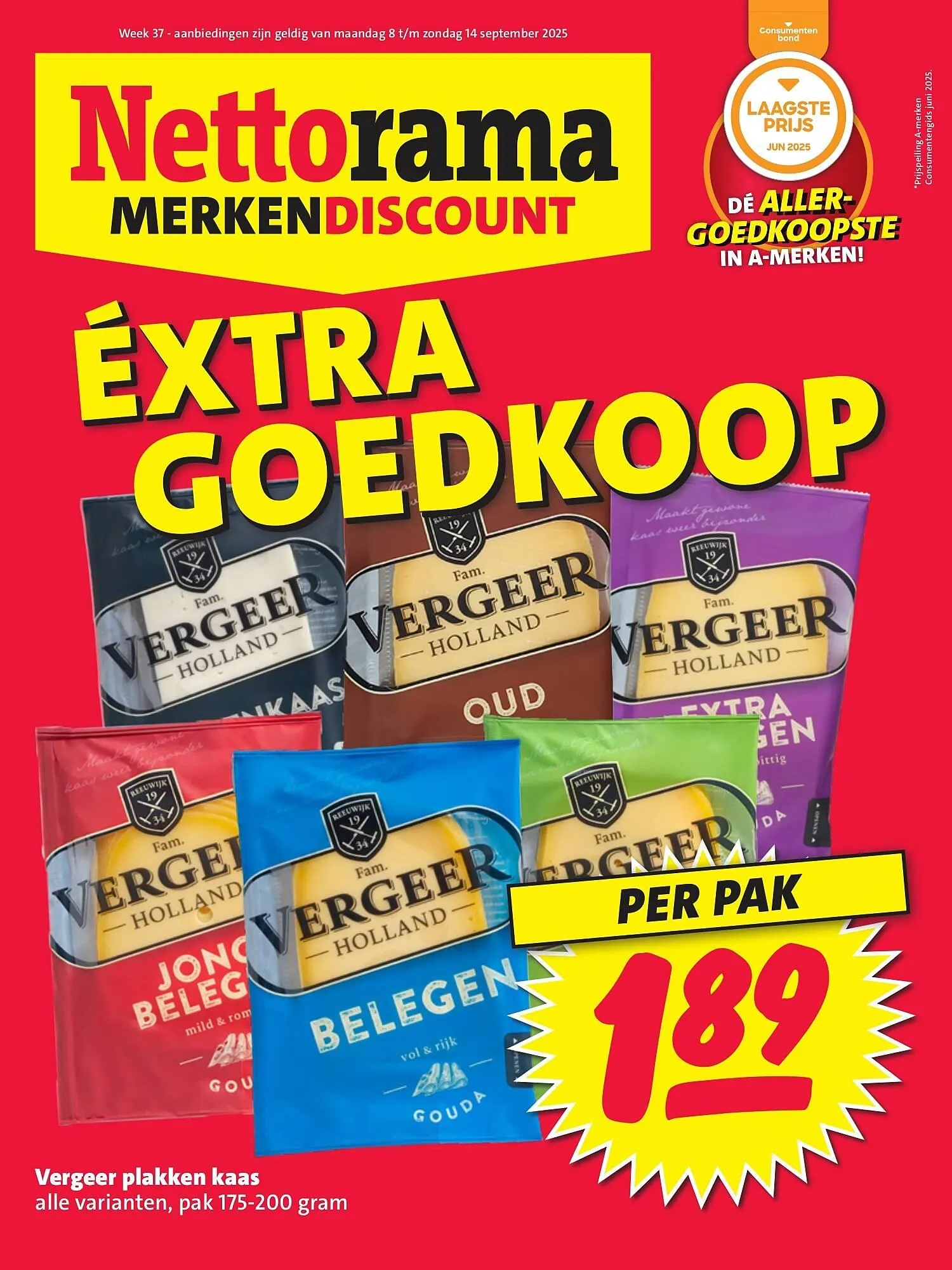 Nettorama folder van 8 september tot 14 september 2025 - Folder pagina 1