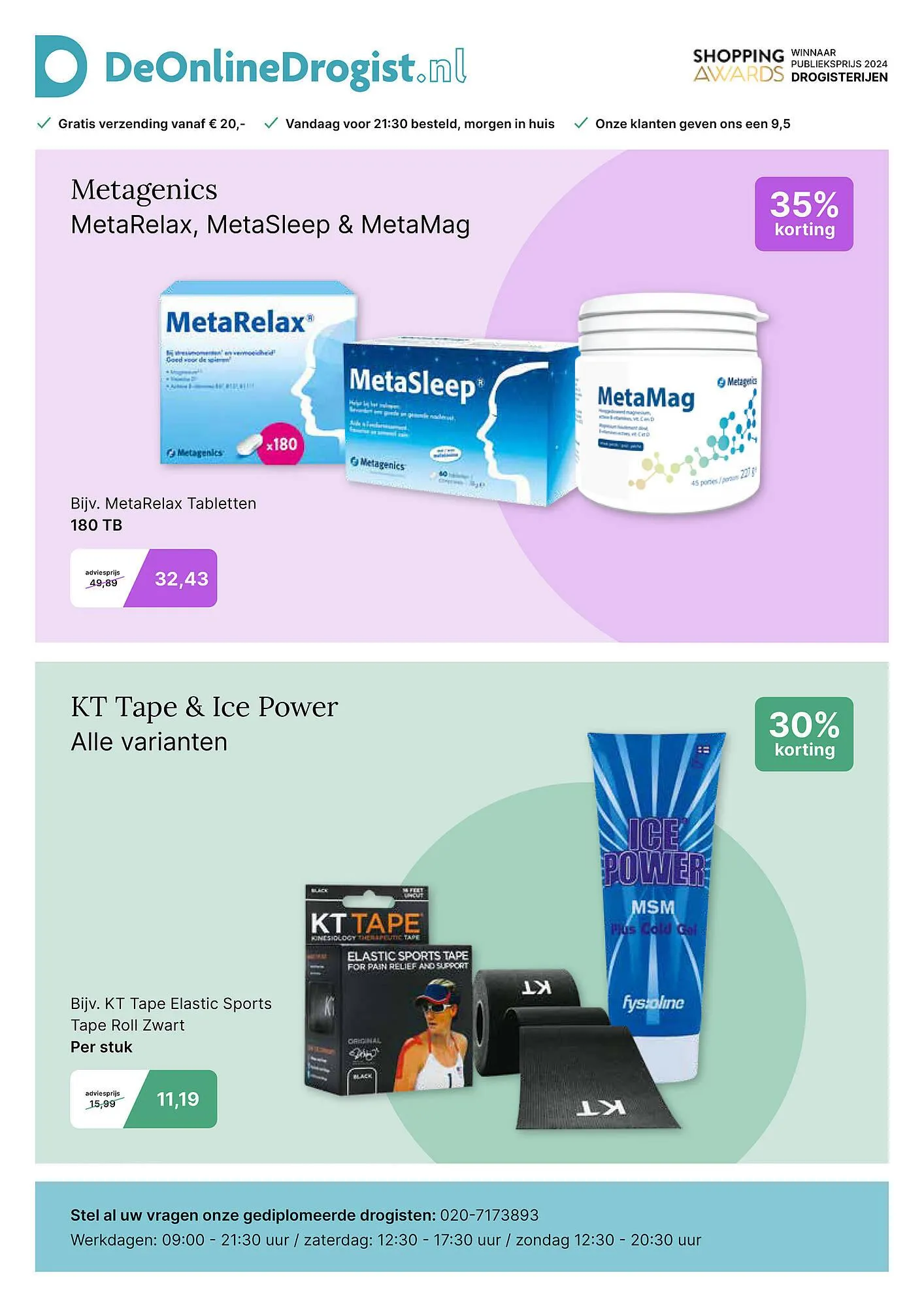 De Online Drogist folder van 2 april tot 8 april 2025 - Folder pagina 1