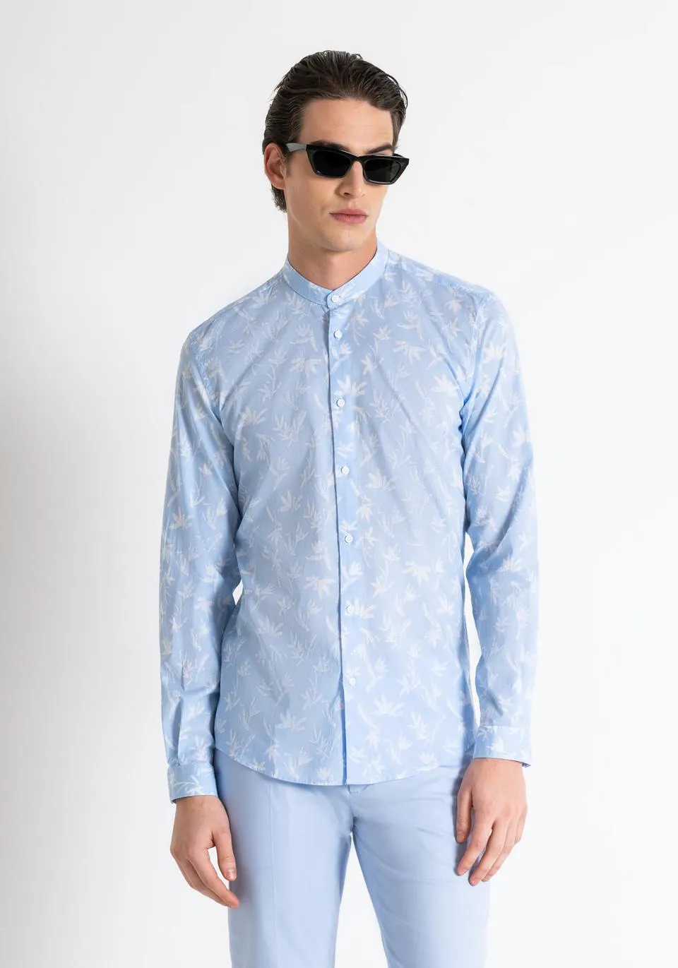 "SEOUL" SLIM FIT SHIRT IN SOFT TOUCH PRINTED COTTON