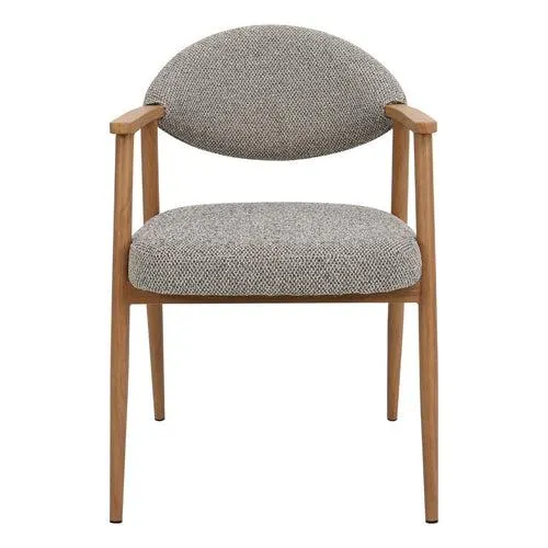 DÉJA Living Eetkamerstoel Karup - Taupe/Naturel - Set van 2