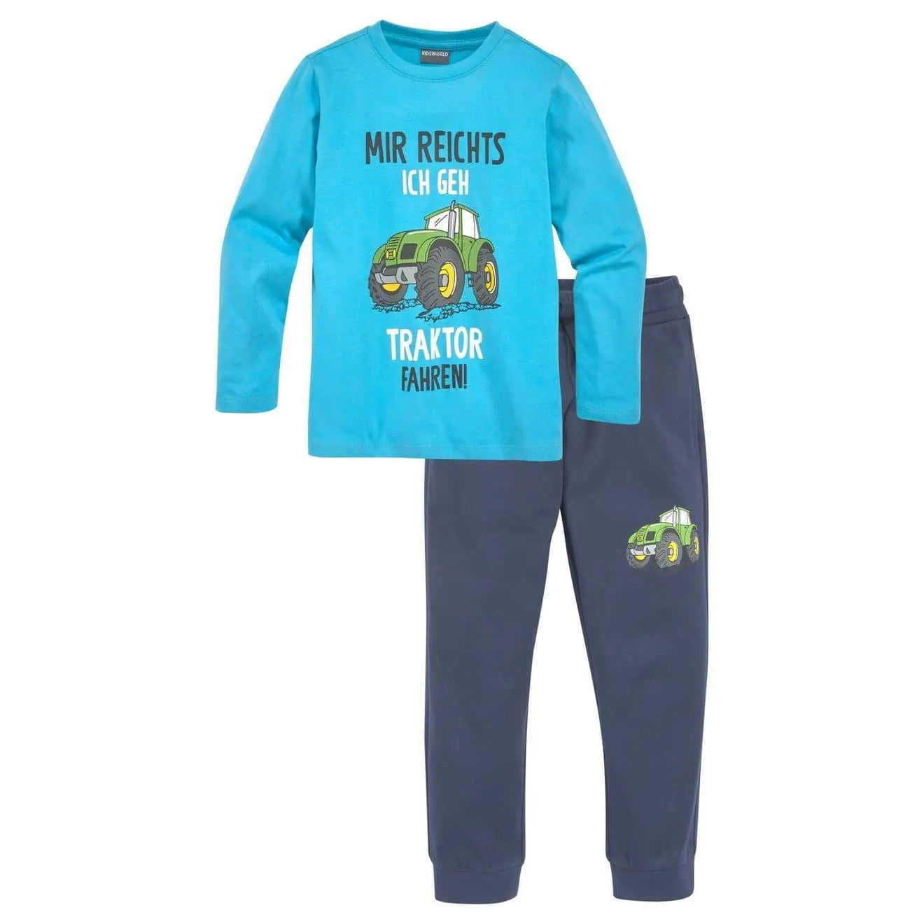 KIDSWORLD Shirt & broek 2-delig set lange mouwen shirt + broek (set, 2-delig)