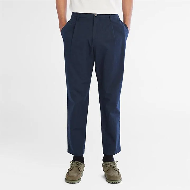 Lichtgewicht Geweven Broek voor heren in marineblauw
