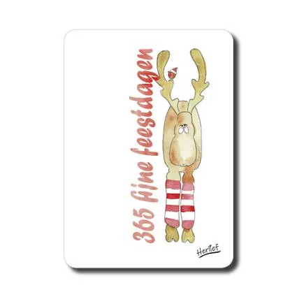 Deze eland heeft zin in de kerst!