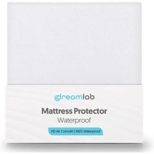 Dreamlab Waterdichte Matrasbeschermer – 180x200 cm – Hoeslaken – Antibacterieel – Ademend – 180x200 cm – Wit