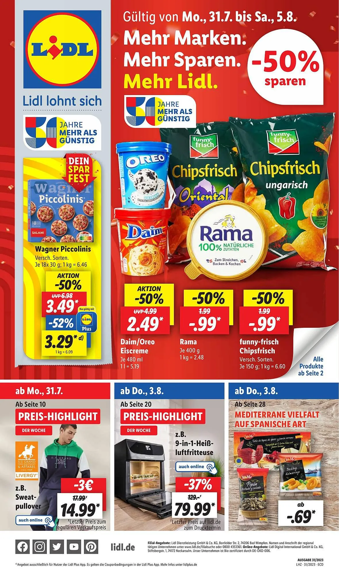 Lidl Duitsland Folder van 27 juli tot 2 augustus 2023 - Folder pagina 1