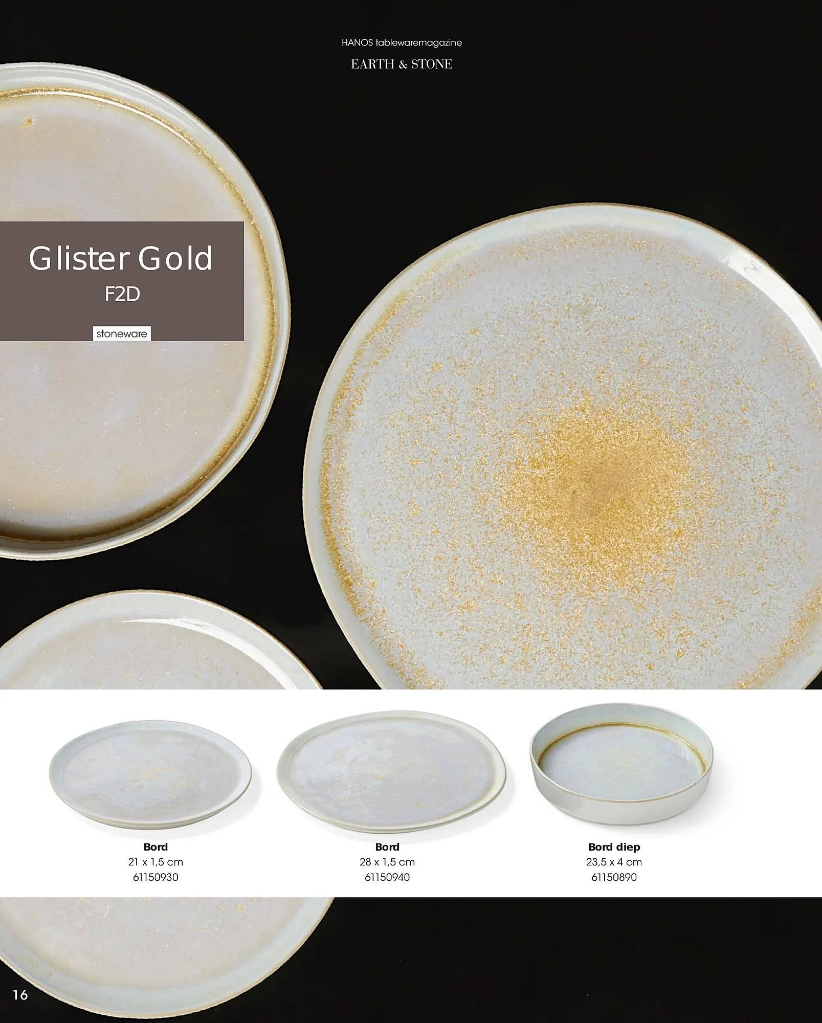 HANOS Tableware Magazine 2023-2024 van 1 januari tot 30 april 2024 - Folder pagina 16