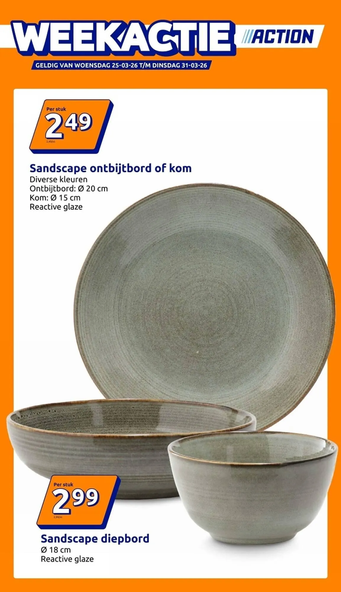 Action folder van 25 maart tot 31 maart 2026 - Folder pagina 1