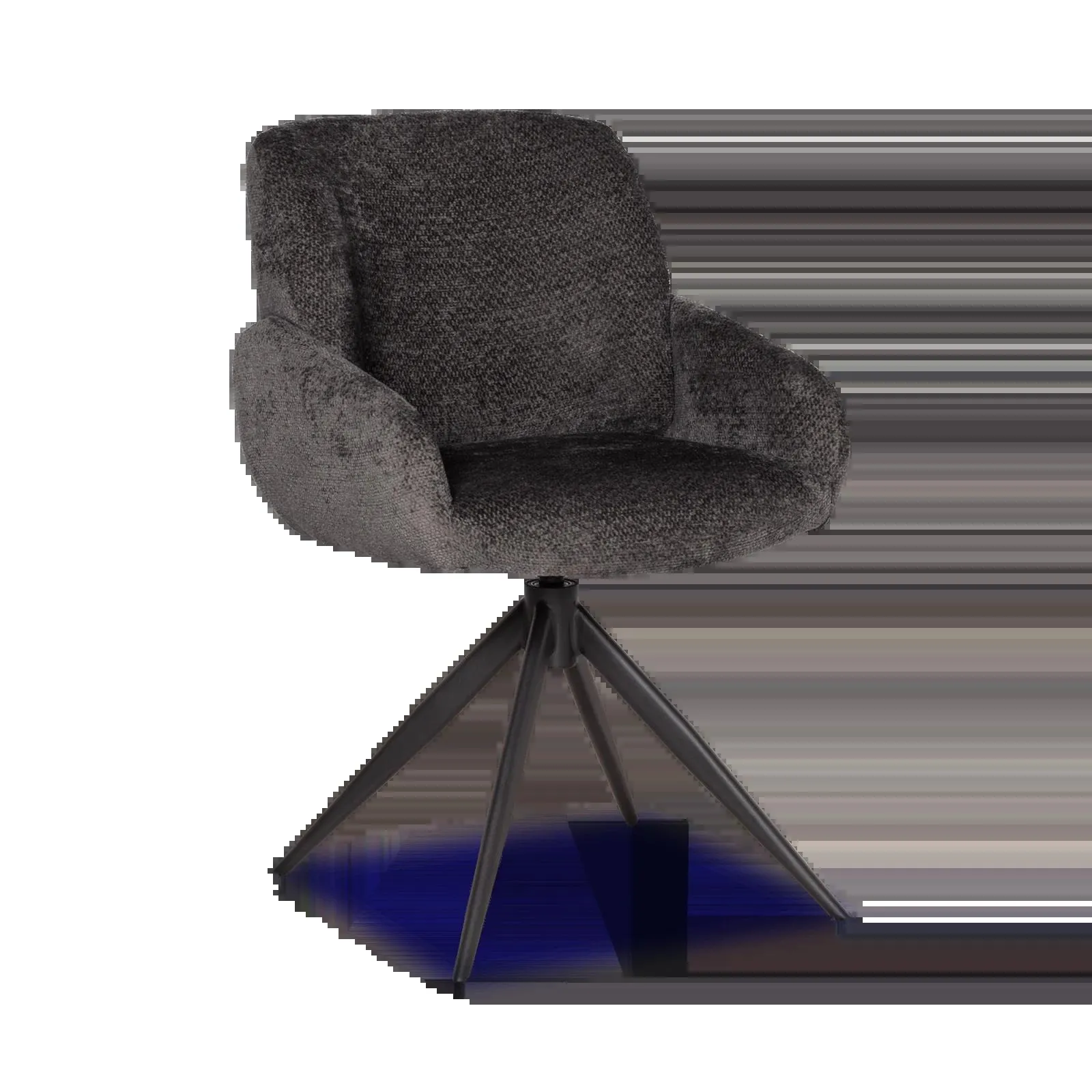 Armstoel (draaibaar) Perez - Movie Antraciet (OP=OP)