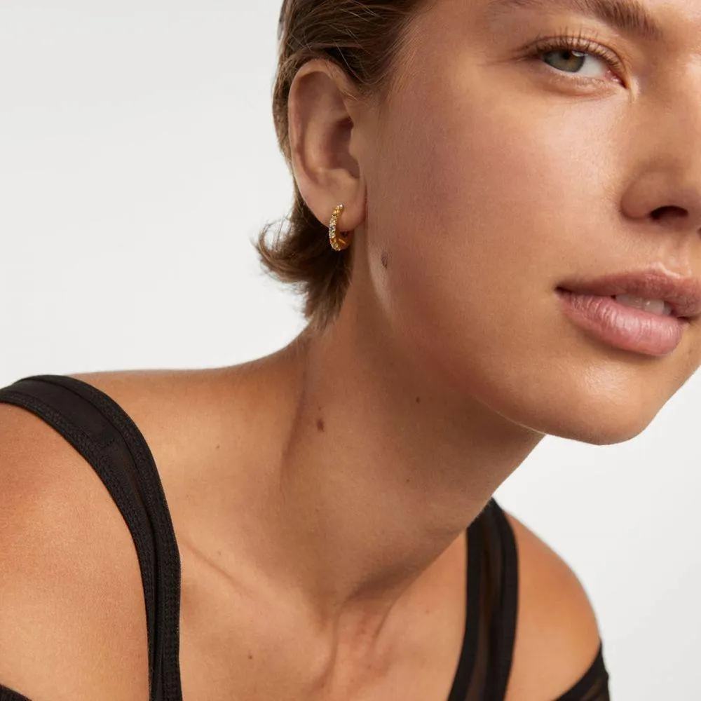 Color 925 Sterling Zilveren Oorbellen Met Gouden Plating AR01-B90-U