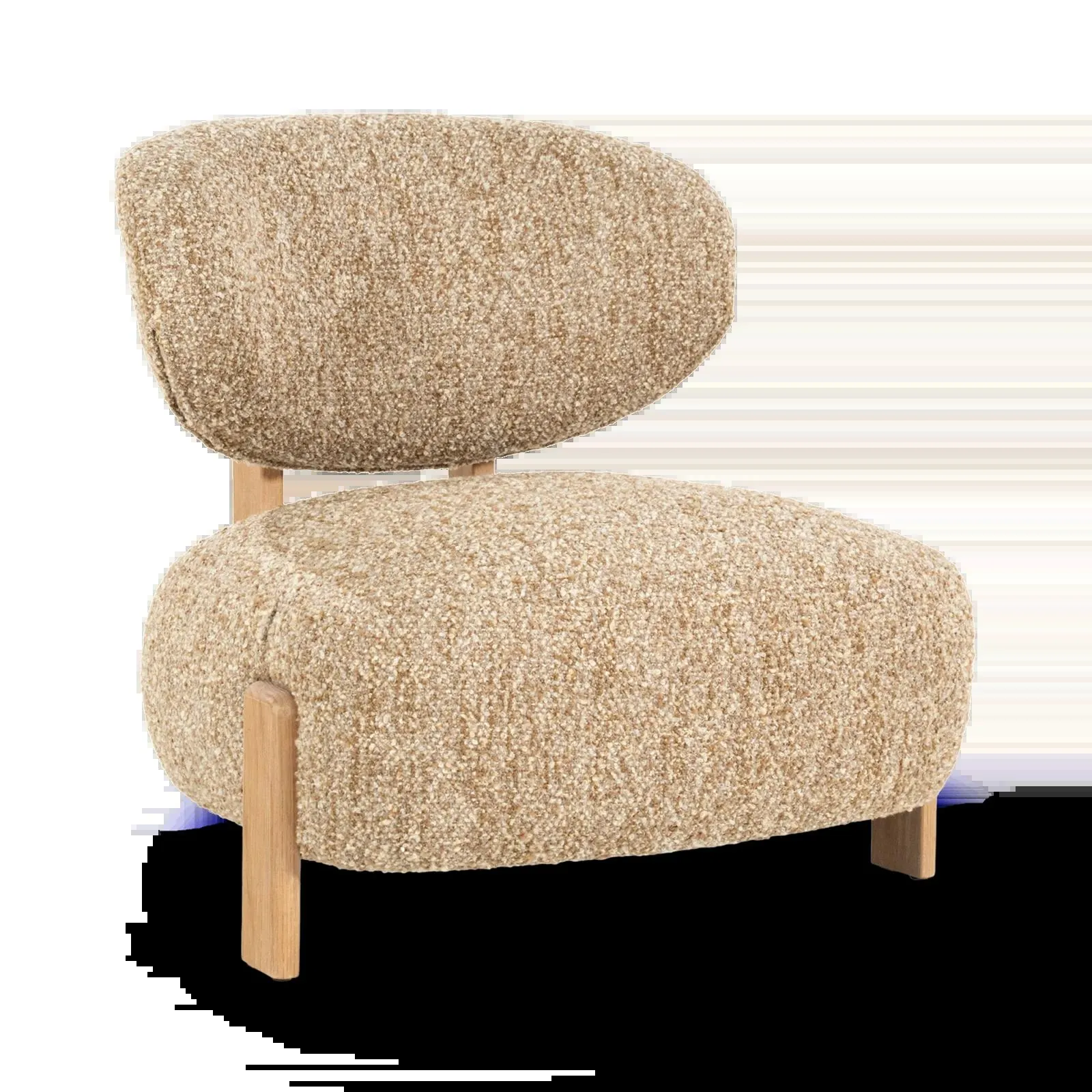 Fauteuil Reza naturel - Bay Taupe