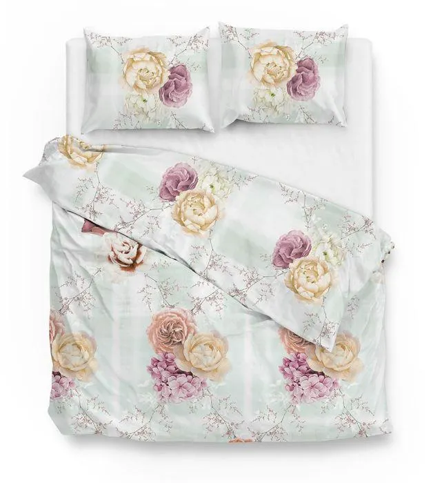 Zo Home Dekbedovertrek Katoen Eden - green