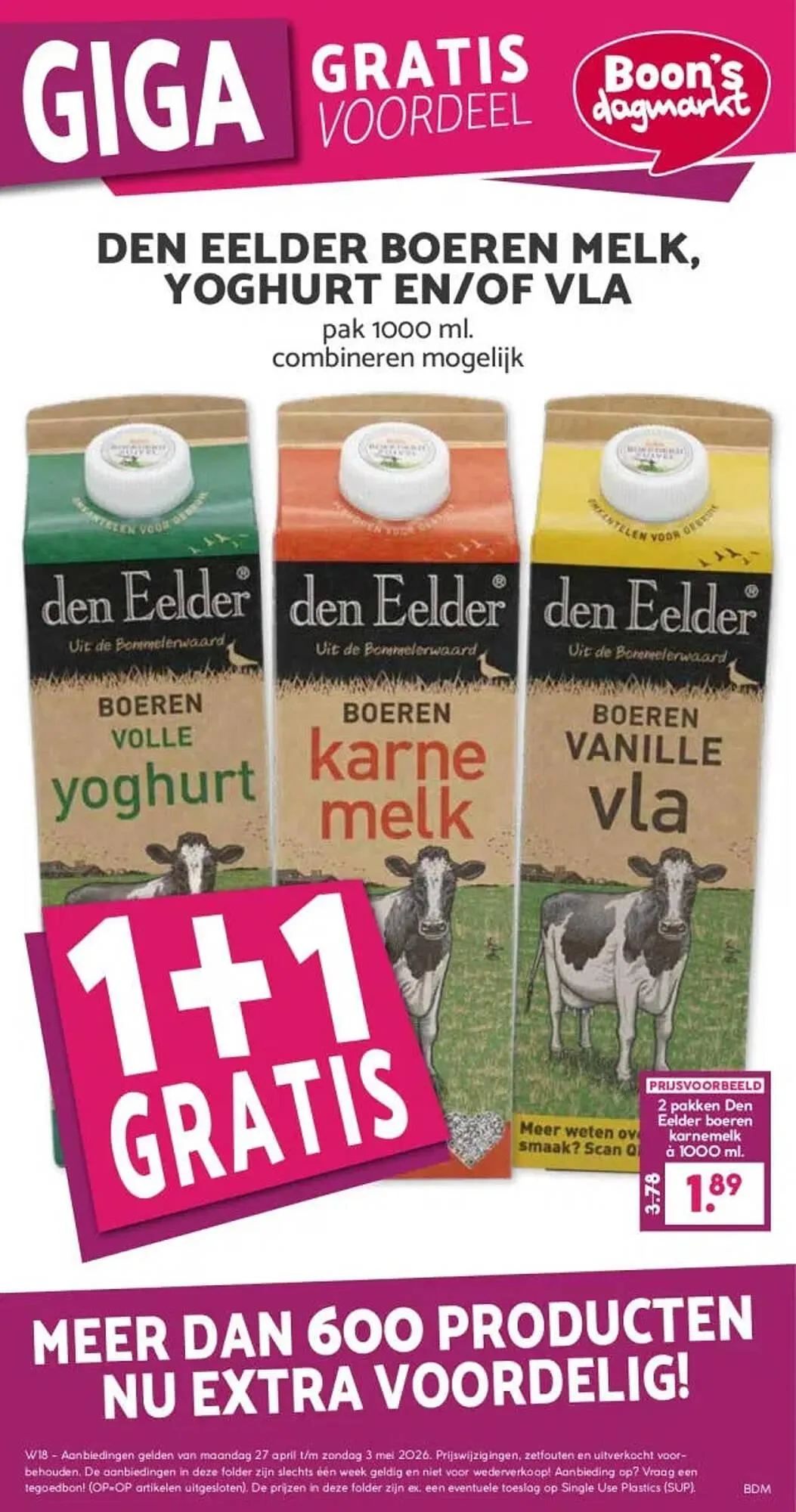 Boon`s Markt folder van 27 april tot 3 mei 2026 - Folder pagina 1